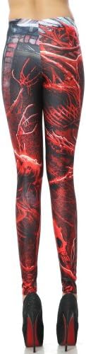 LoveLiness Bloody Skull Print Leggings One Size (One Size, Multicolor)