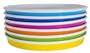 Zak Designs Park 6-Piece Salad Plate Set, Assorted Colors
