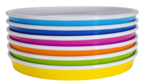 Kitchen: Zak Designs Park 6 Piece Salad Plate Set, Assorted Colors
