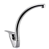 Basic Single Handle Bathroom Kitchen Sink Monobloc Tap Mixer, Chrome, Sepcial Discount  from JoyPockets