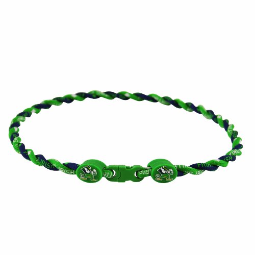 Notre Dame Titanium (Double Braid) Core Sport Necklace (Leprechaun) - 21 Inch