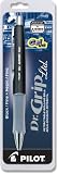 Pilot Dr. Grip Limited Fine Point Gel Ink Pen, Retractable Rolling Ball, Charcoal Gray Metallic Barrel, Black Ink (36270)