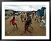 Children Play Soccer in an Impoverished Street in Lagos, Nigeria Framed Art Poster Print, 49x39
