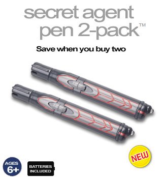 Childrens Toyshop  Toys : Wild Planet Secret Agent Pen 2 pack