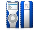 XtremeMac TuffWrap Accent for Nano-Blue/White IPN-TWD-20