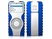 Electronics : XtremeMac TuffWrap Accent for iPod Nano - Blue/White