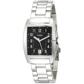 Timex Men's Classic Black Dial Stainless Steel Bracelet Watch #T27791