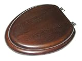 Tools & Hardware : Foremost TSWVG0034 Premium Toilet Seat with Microban Protection and Chrome Hinges, Elongated, Espresso