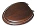 Foremost TSWVG0034 Premium Toilet Seat with Microban Protection and Chrome Hinges, Elongated, Espresso Image
