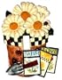 Single switch decorative switch plate cover - Flower Pot, single decorative light switch plate