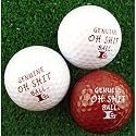 Humorous Novelty Golf Balls Set