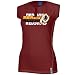 Reebok Washington Redskins Ladies Maroon Astronomy Split Neck T-shirt