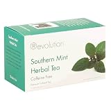 Revolution Tea Southern Mint Herbal Tea, Caffeine Free, 16-Count Teabags (Pack of 6)