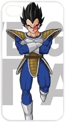 Dragon Ball Manga Comic Slim Vegeta Apple iPhone 4 / 4s TPU Soft Black or White case (White)