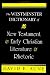 Book The Westminster Dictionary of New Testament and Early Christian Literature and Rhetoric
