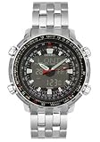 Seiko Men's Analog Digital World Time Flight Chronograph Watch #SNJ017