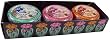 Gal Collection Triple Set of Lip Balms, Boxed Set: Violet, Red Currant, Peach