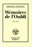 Mémoires de l oubli 1927-1933