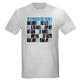 Top 10 American Idols Season 8 Light T-Shirt