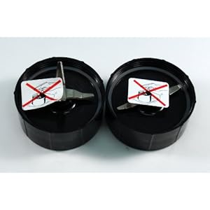 Replacement Cross & Flat Blades compatible with Magic Bullet Blender Mixer Juicer