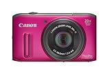 Canon Powershot SX240 HS Digital Camera – Pink (12.1 MP, 5x Optical Zoom) 3.2 Inch LCD Picture