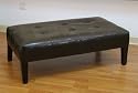 Furniture online: 4D Concepts Large Faux Leather Coffee Table, Brown