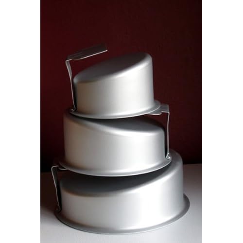 Round Topsy Turvy Cake Pans Set of 3 Kitchen & Dining