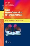 From Object-Orientation to Formal Methods: Essays in Memory of Ole-Johan Dahl (Lecture Notes in Computer Science)