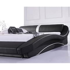 Designer Bett Pl0B 180x200 Black