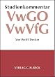 Studienkommentar Verwaltungsgerichtsordnung (VwGO) / Verwaltungsverfahrensgesetz (VwVfG)