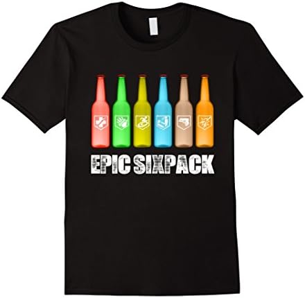 Men's Epic Six Pack shirt 2XL Black