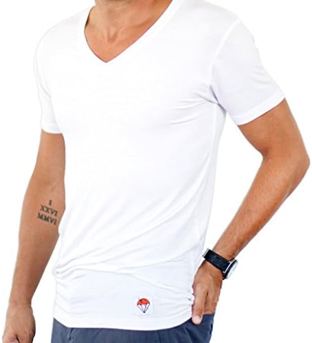 JUMPER Premium Threads Fitted V-Neck Undershirt Weekender Set/2 XL White