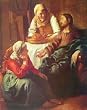 Jan Vermeer van Delft (Christ with Mary and Martha) Art Poster Print - 11x17