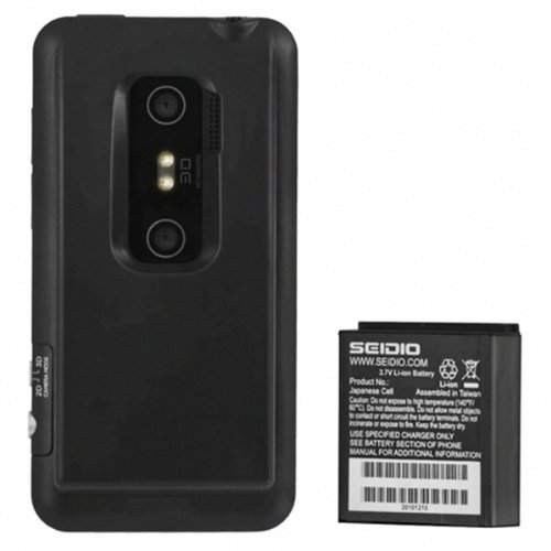 Innocell 4000mAh Extended Life Battery for use with HTC EVO 3D - Black