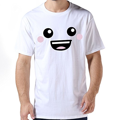 ZYA6W Adult Sweet Face Causal T Shirt White L,Custom Clothing