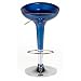 Kitchen & Housewares : Bombo Style Contemporary Bar Stool - Sapphire Blue