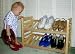 Solid Wood 2 Shelf Shoe Rack - 12