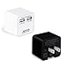JOTO Dual Ports USB Wall Charger Power Adapter with Smart IC Intelligent High Speed Charging (17W/3.4A), Portable USB Travel Charger for Apple, Android and all other USB Powered Mobile Devices (2 Port USB Travel Charger) (Black)