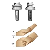 Buy 55-504, 1 2 Shank 22.5&deg; Lock Miter Matched Router Bit Set by infinity Tools
