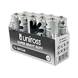 Uniross AA Heavy Duty Zinc Batteries 10 Pack Electronics