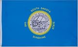 Outdoor Living : South Dakota US State Flag - 3 foot by 5 foot Polyester (NEW)
