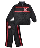 Akademiks 412JVP06LIL. SL160 Kids and Teens: Akademiks "Scrolly" 2 Piece Tracksuit (Sizes 2T 4T) black, 2t