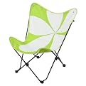 Butterfly Chair Flower Petal Green/White
