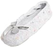 Isotoner Women's Embroidered Terry Ballerina