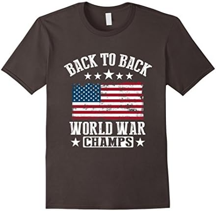 Men's Back To Back World War Champs T-Shirt 2XL Asphalt