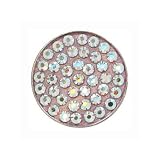 Golf Ball Marker - Swarovski Crystals - Clear/Aurora Borealis