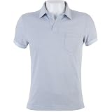 Calvin Klein Jeans Men's Summation Stripe Polo, Blue Fog, X-Large