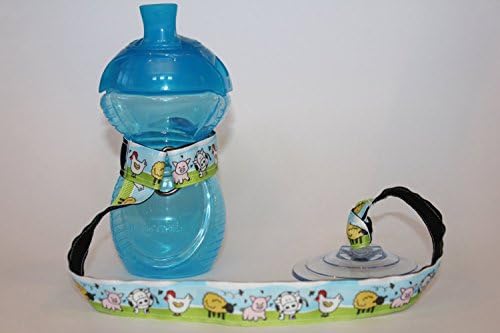 Farm Animal Suction Sippy Cup Strap