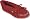 Minnetonka Women's 406 Kilty Moccasin,Red,5 M US