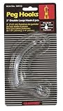 Lehigh Group/Crawford #18913 2PK 3DBL Loop Peg Hook